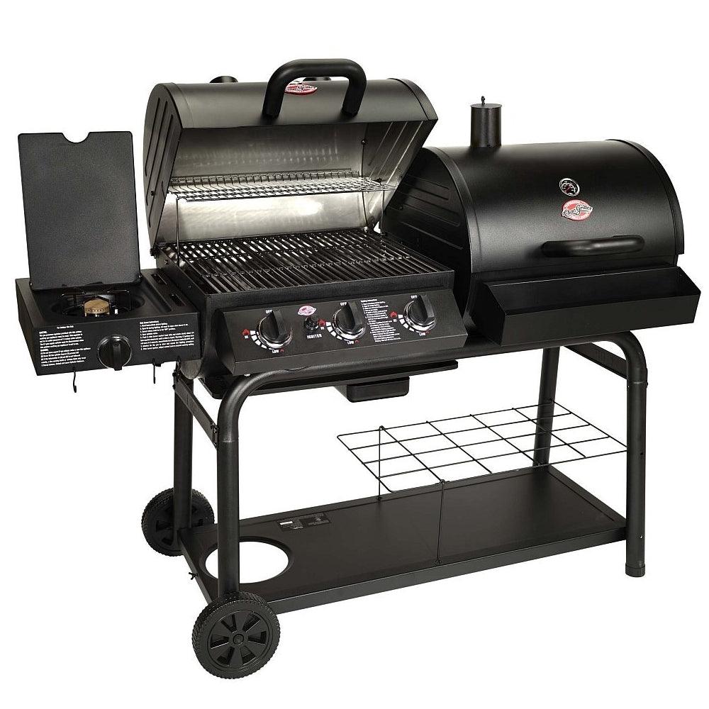 Char-Griller Duo‚ 5050 Gas and Charcoal BBQ with Side Burner